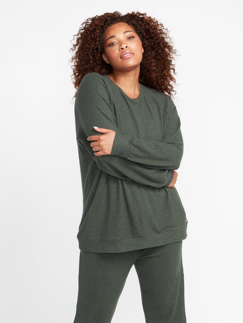 Lived In Lounge Fleece Sweatshirt - Dark Pine