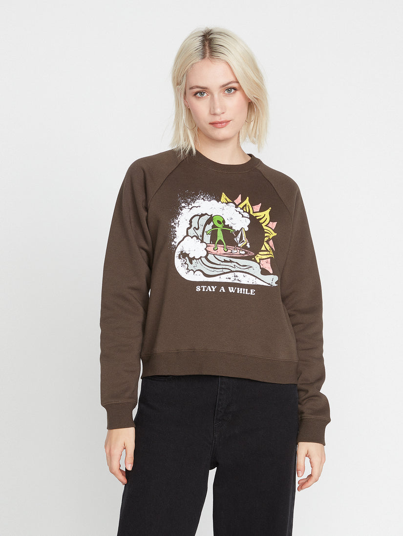 Truly Stokin Sweatshirt - Espresso (B4632201_ESP) [F]