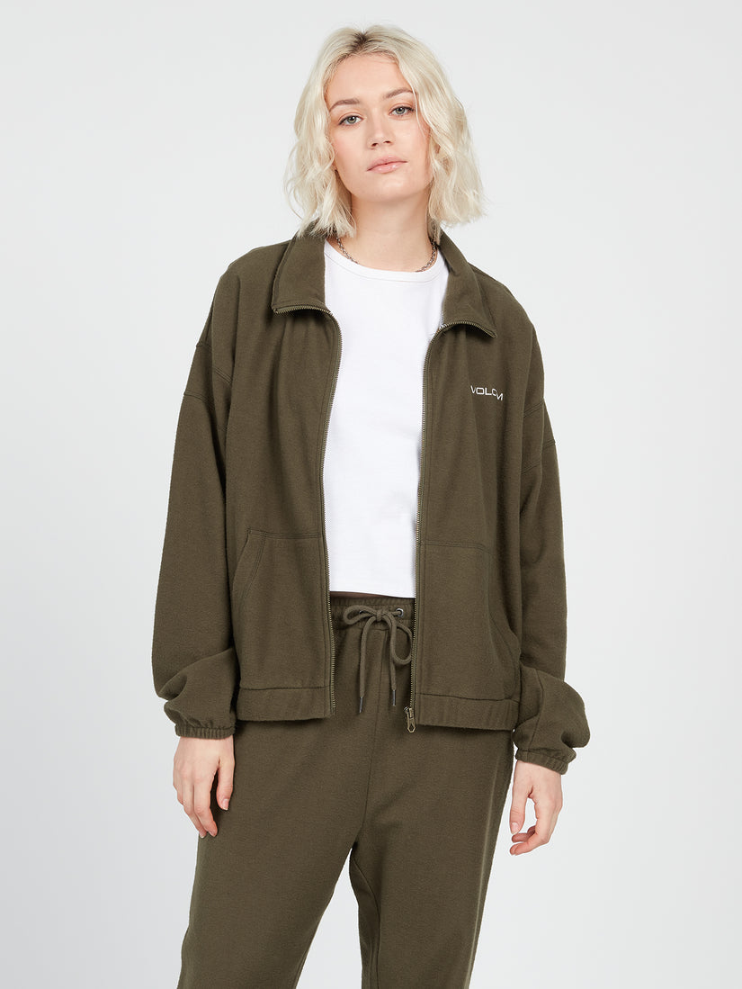 Truly Stoked Zip Up Jacket - Dark Camo (B4842201_DCA) [F]