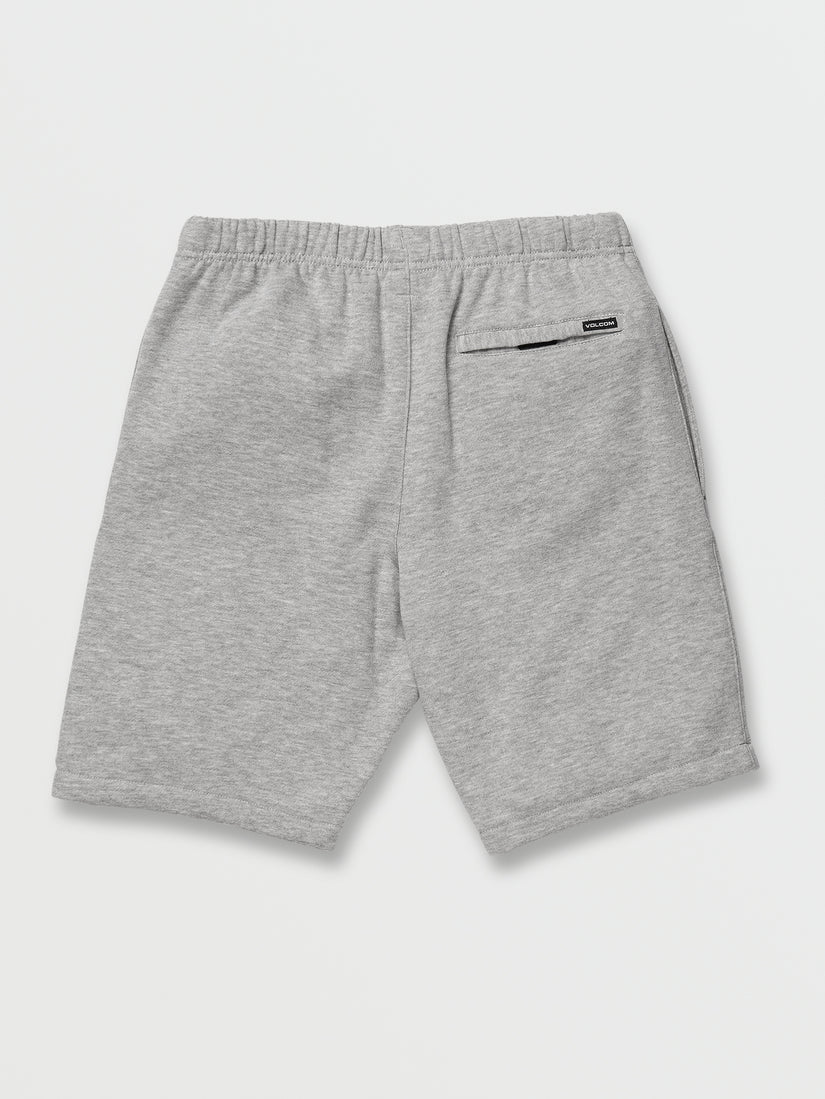 Big Boys Iconic Stone Fleece Shorts - Heather Grey (C1032202_HGR) [3]