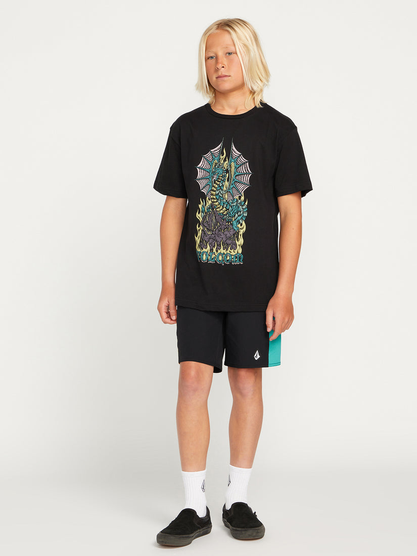 Little Boys Alstone Short Sleeve Tee - Black (C3512333_BLK) [2]