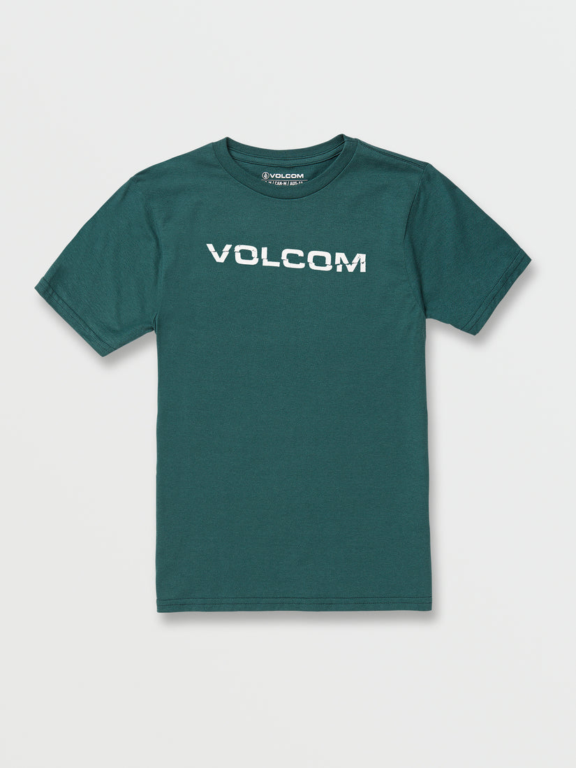 Big Boys Rippeuro Short Sleeve Tee - Deep Teal (C3532201_DTE) [F]