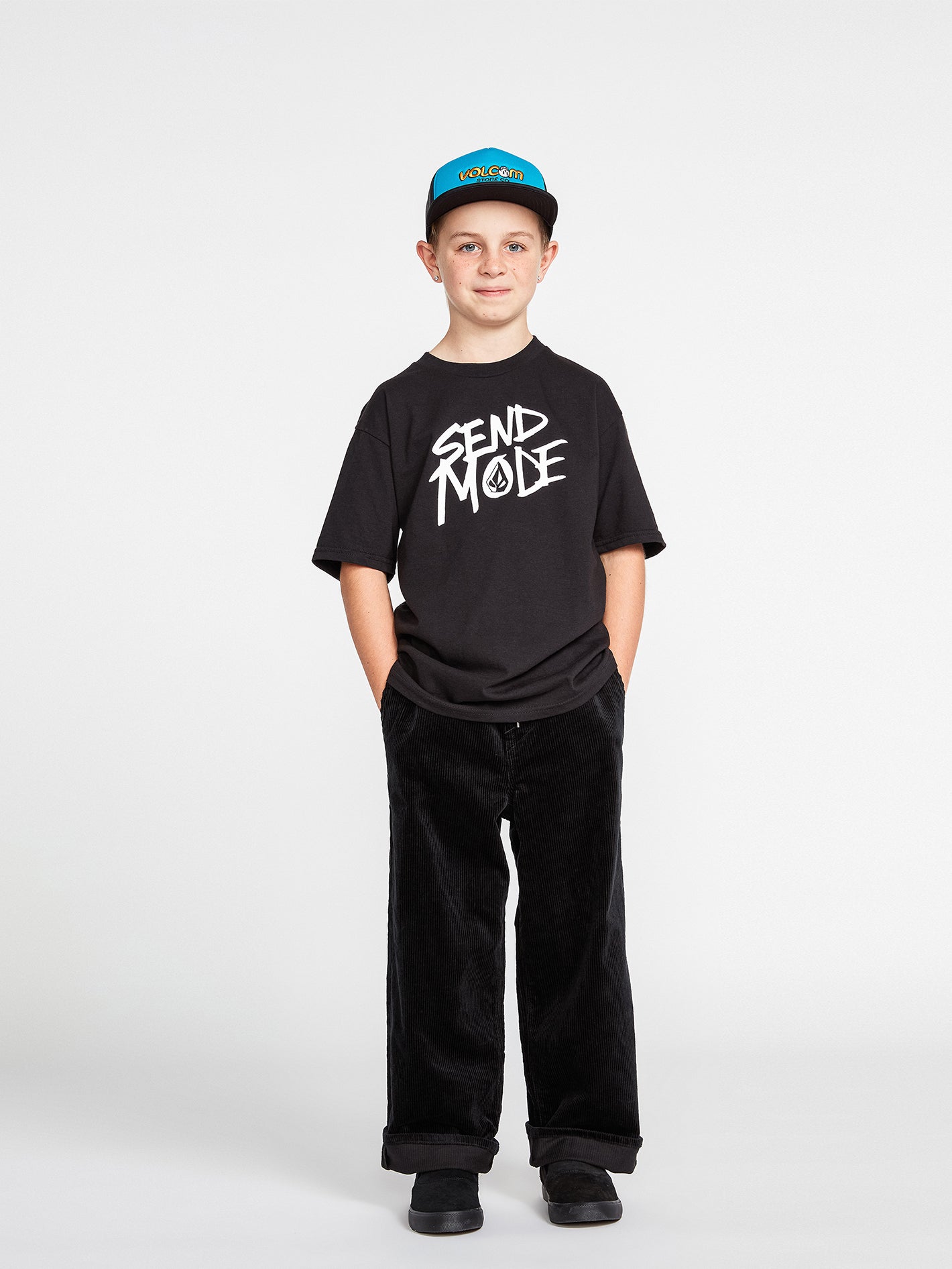 Big Boys Send Mode Short Sleeve Tee - Black – Volcom Canada