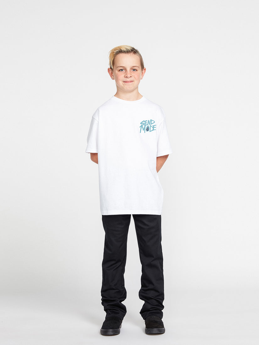 Big Boys Maddee Short Sleeve Tee - White (C3532232_WHT) [03]