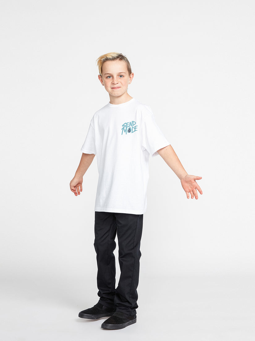 Big Boys Maddee Short Sleeve Tee - White (C3532232_WHT) [06]