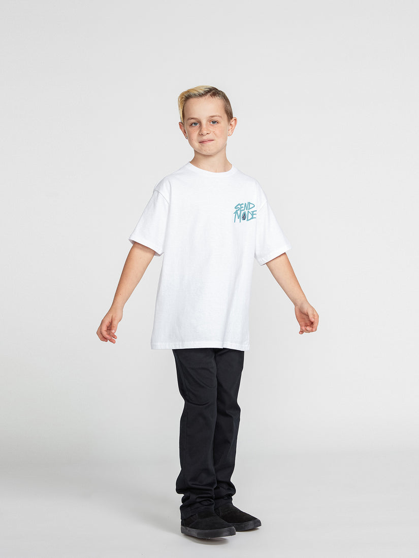 Big Boys Maddee Short Sleeve Tee - White (C3532232_WHT) [26]