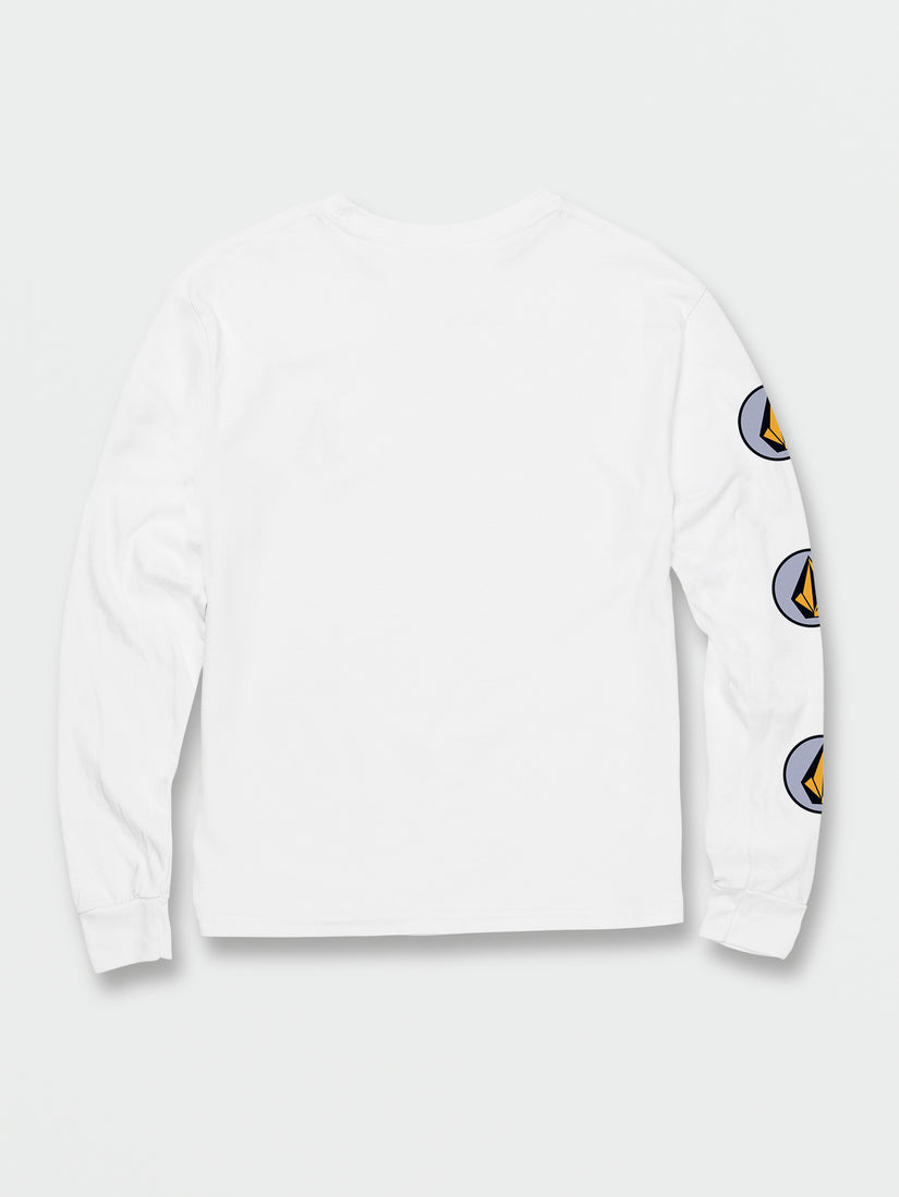 Big Boys Delmarkey Long Sleeve Tee - White (C3632230_WHT) [B]