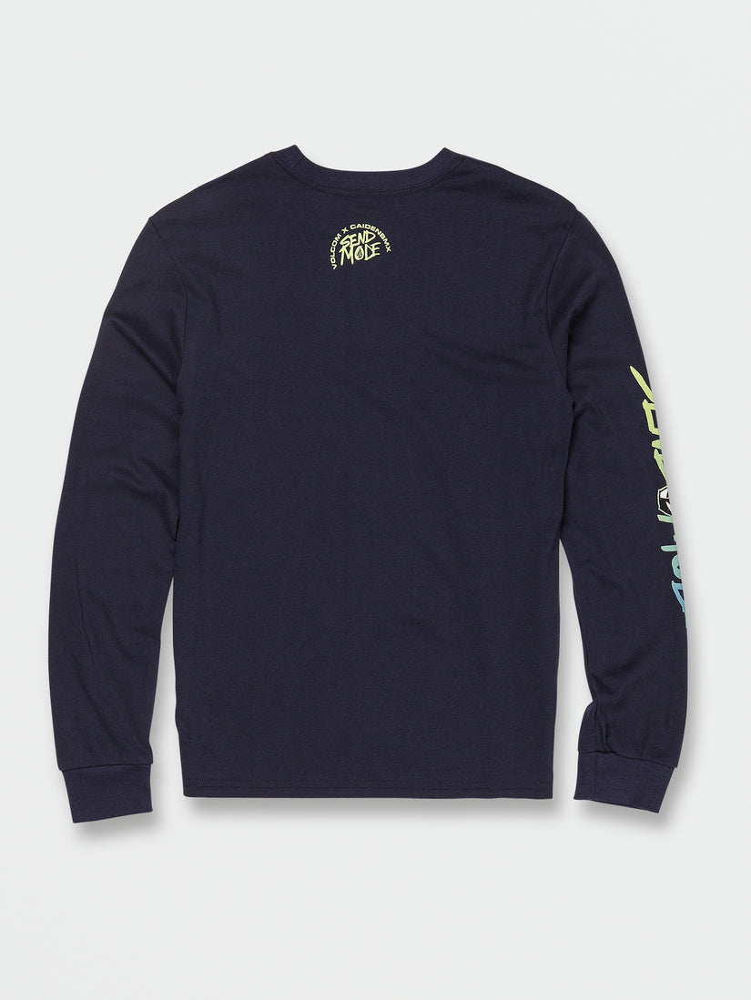 Big Boys Send Mode Tech Long Sleeve Tee - Navy (C3632231_NVY) [B]