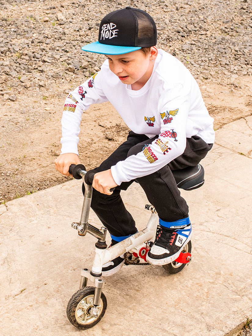 Big Boys Caiden Long Sleeve Tee - White