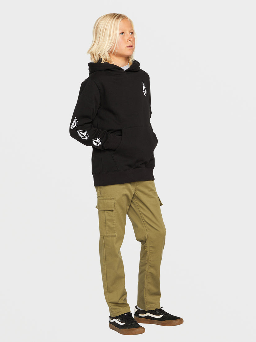 Big Boys Iconic Stone Pullover Hoodie - Black (C4132200_BLK) [23]