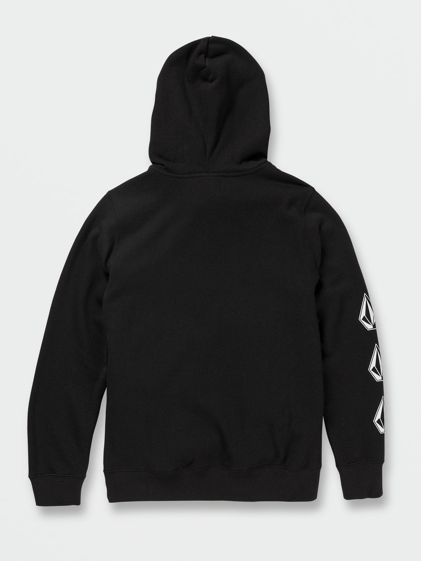 Big Boys Iconic Stone Pullover Hoodie - Black (C4132200_BLK) [B]