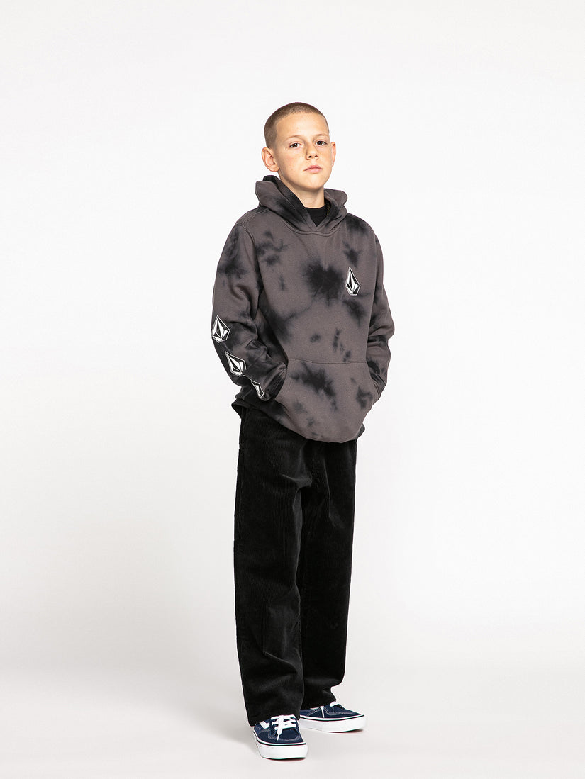 Big Boys Iconic Stone Plus Pullover Hoodie - Black (C4132201_BLK) [B]