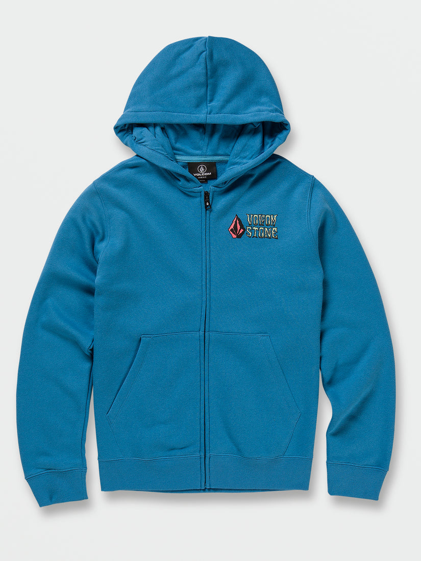 Big Boys Bat Wheel Zip Hoodie - Blue Drift (C4832231_BDR) [F]