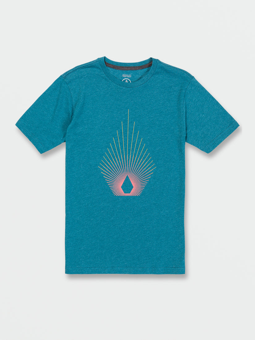 Little Boys Blister Short Sleeve Tee - Ocean Teal Heather (C5722301_OTH) [F]