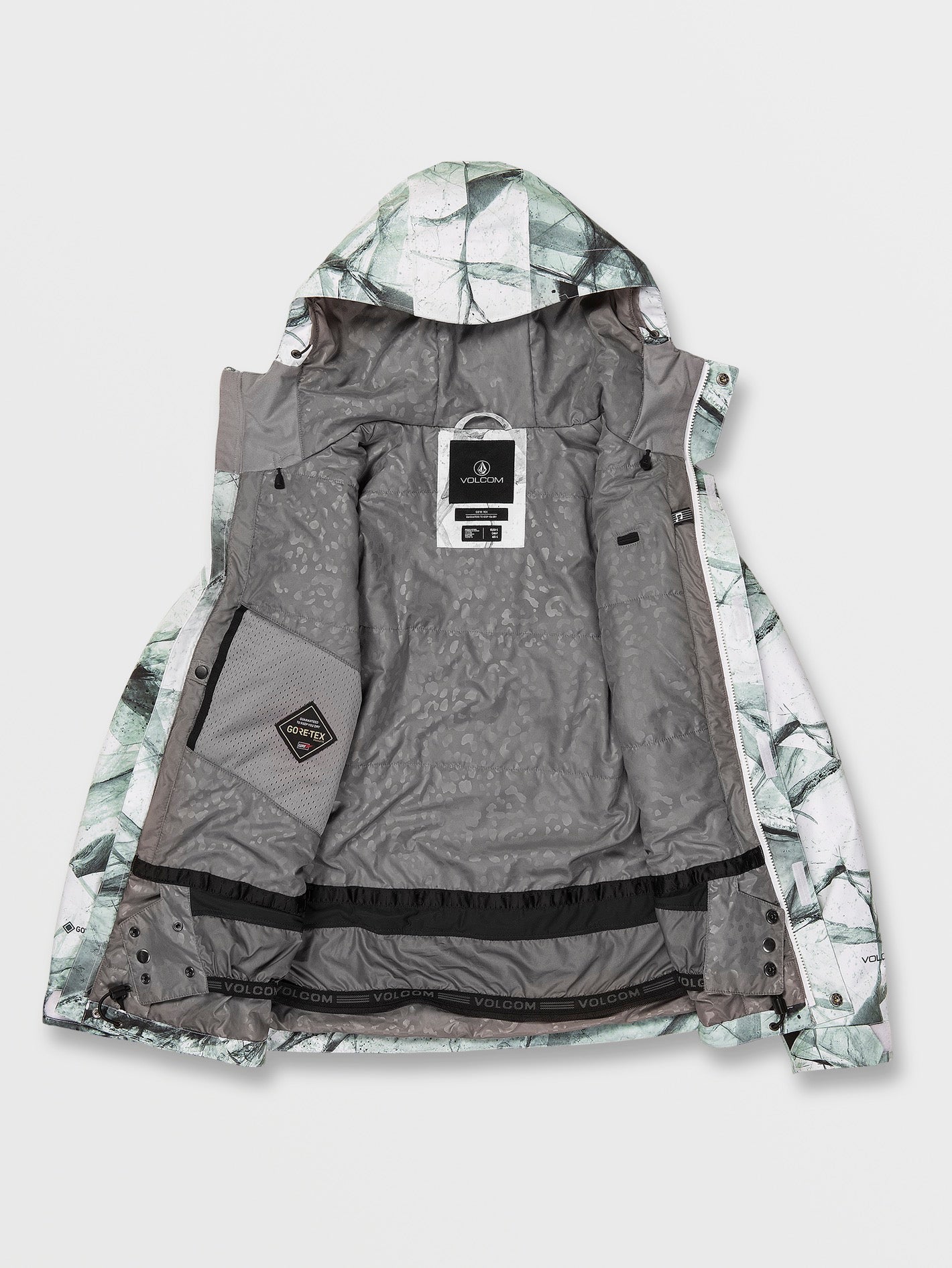 Womens V.Co Aris Insulated Gore Jacket - White Ice – Volcom Canada