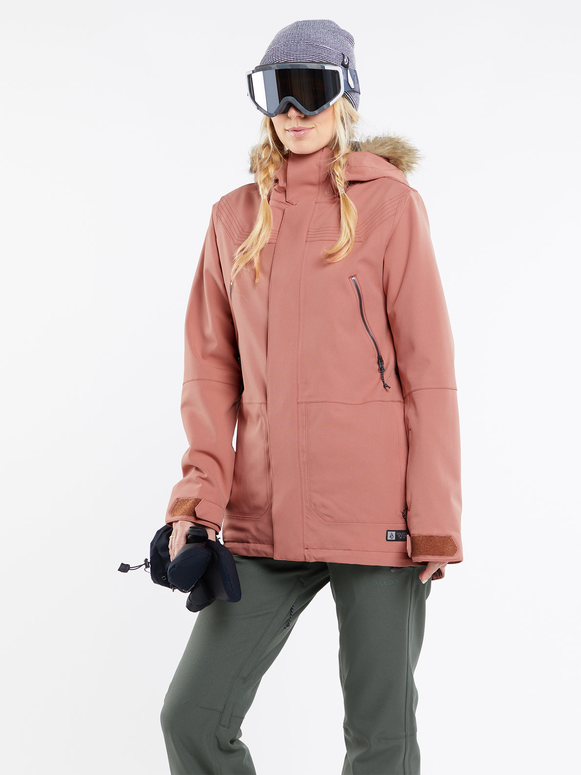 Womens Shadow Insulated Jacket - Earth Pink – Volcom Canada