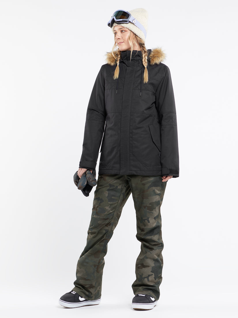 Womens Fawn Insulated Jacket - Black (H0452410_BLK) [43]