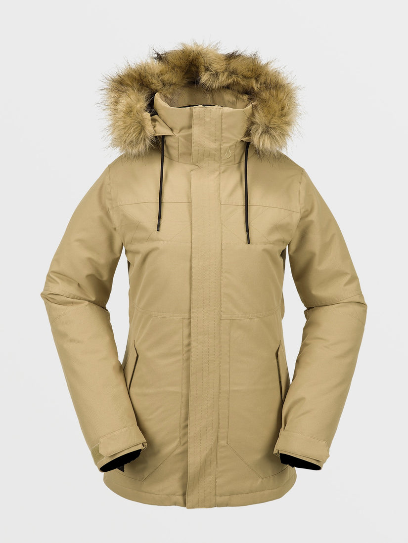 Womens Fawn Insulated Jacket - Dark Khaki (H0452410_DKA) [F]