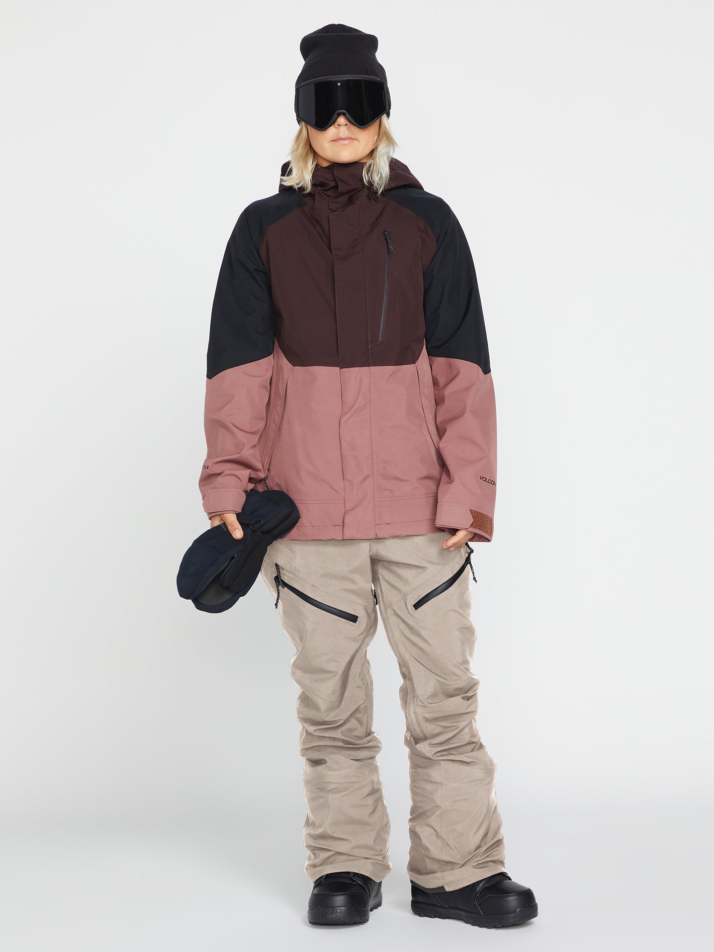 Womens Elm Stretch Gore-Tex Bib Overall - Sand