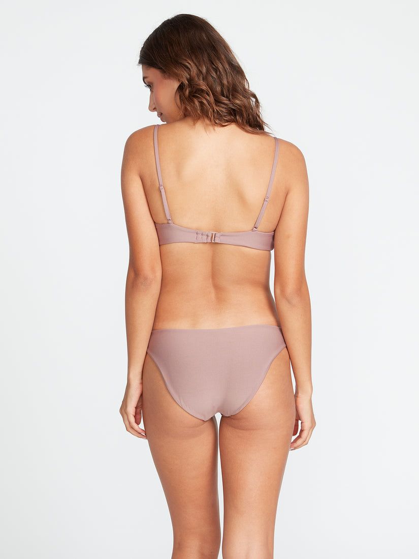 Simply Seamless V Neck Bikini Top - Raisin (O1022100_RSN) [B]