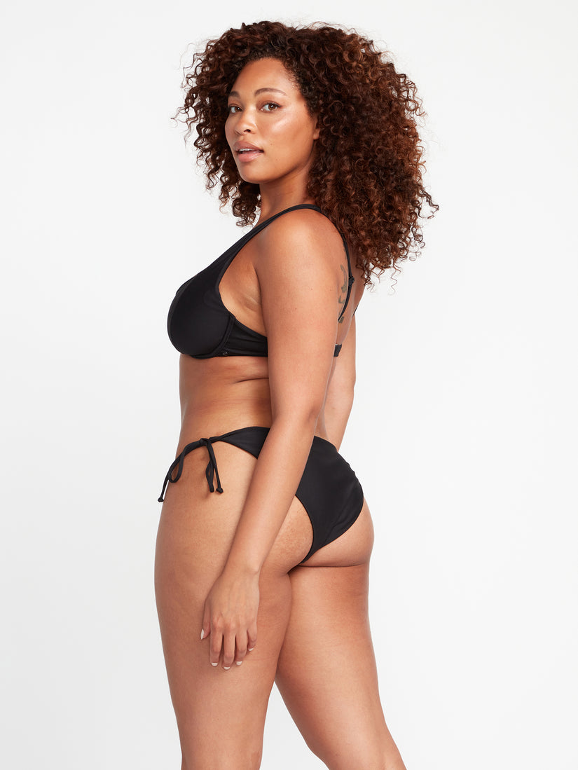 Simply Seamless Tie Side Bikini Top - Black (O2312300_BLK) [11]