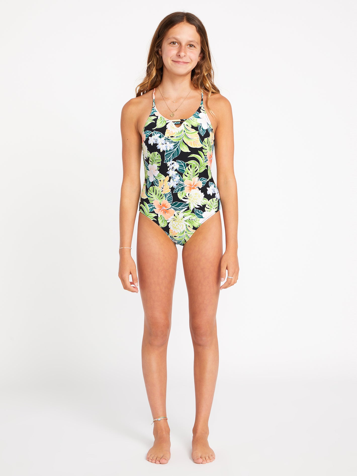 Girls Sunny Beach One Piece Swimset - Black – Volcom Canada