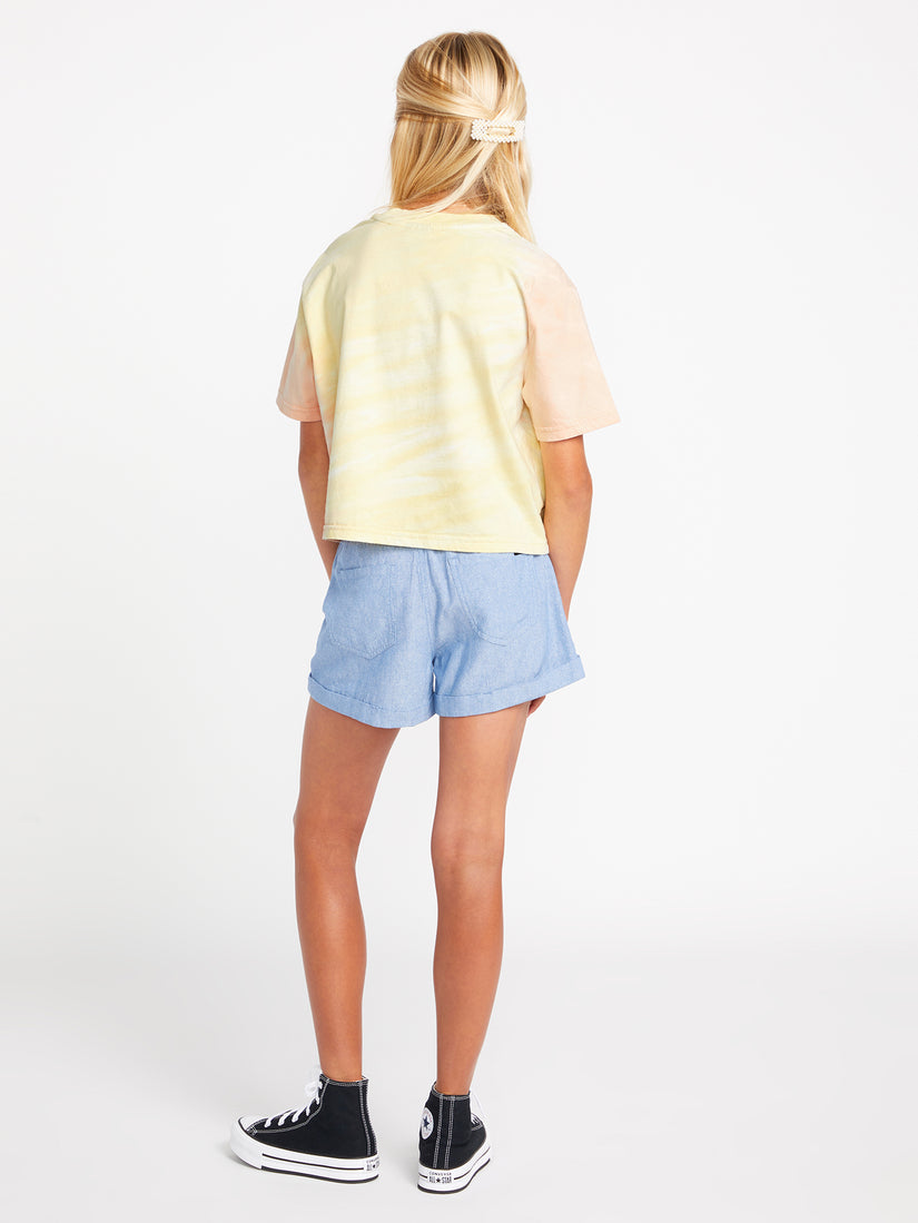 Girls Galactic Stone Short Sleeve Shirt - Citron (R0132201_CTR) [2]