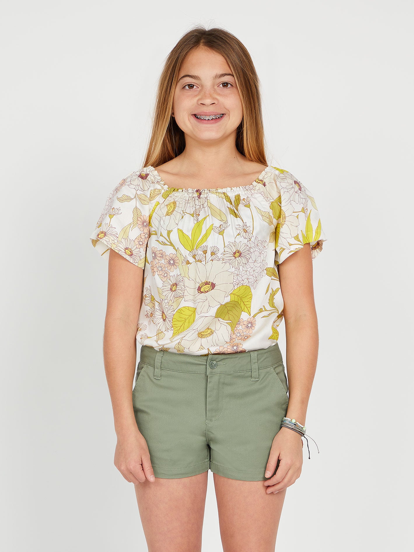 Girls Frochickie Short - Light Army