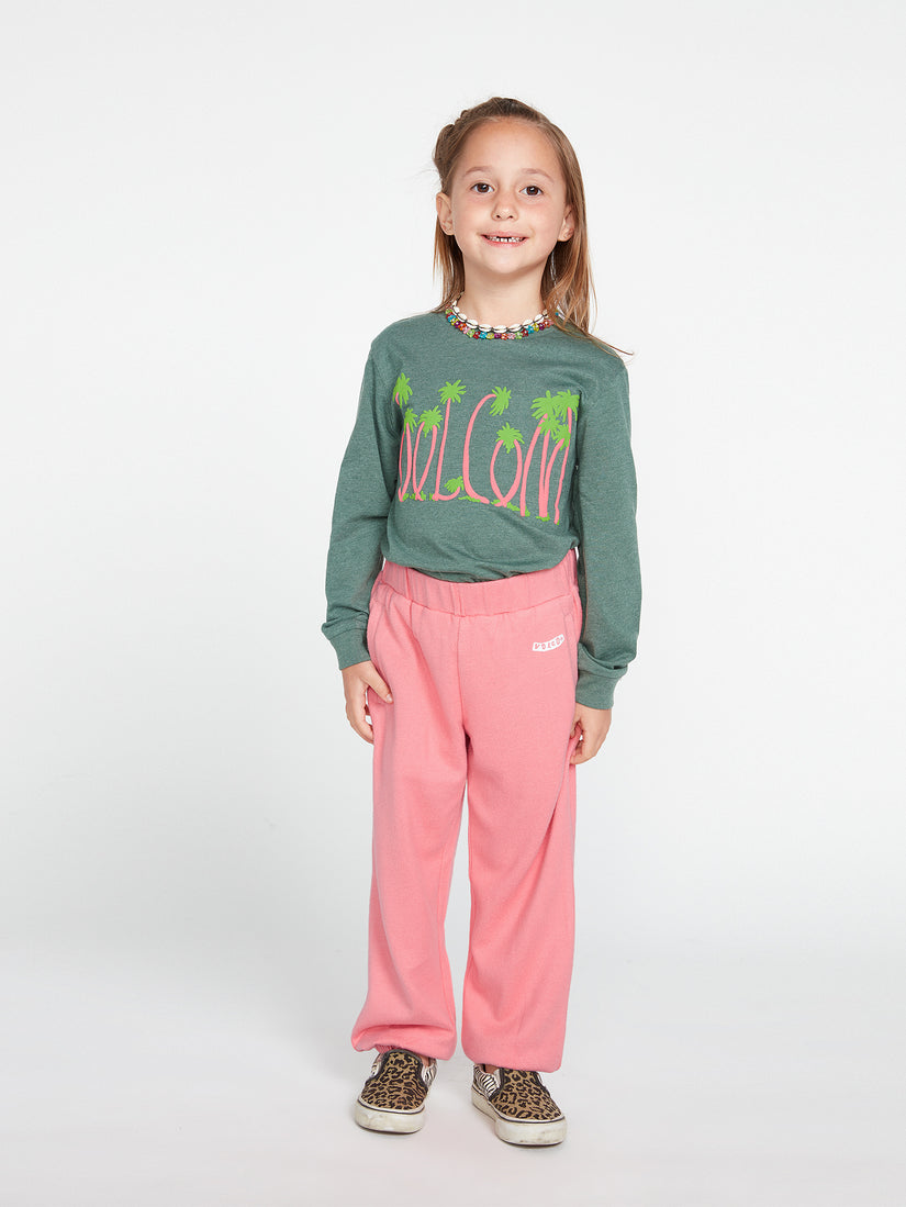 Girls Lived In Lounge Fleece Pants - Coral Haze (R1212102_CRH) [3]