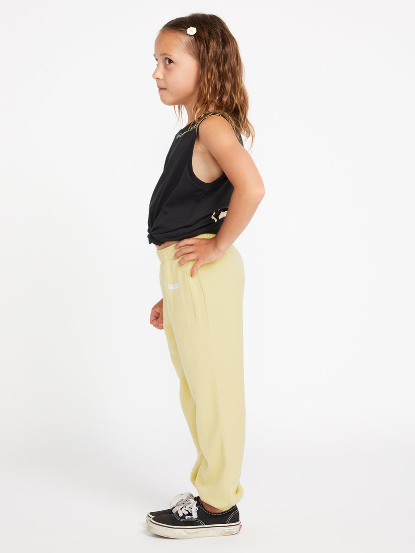 Girls Lil Fleece Pants - Citron (R1212102_CTR) [1]