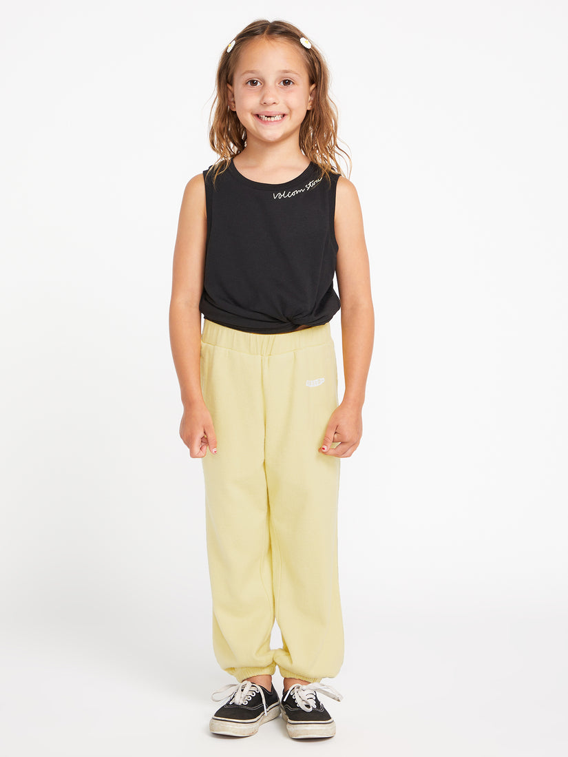 Girls Lil Fleece Pants - Citron (R1212102_CTR) [F]