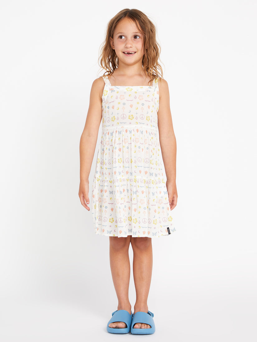 Girls Stickerbook Dress - Star White (R1322302_SWH) [F]