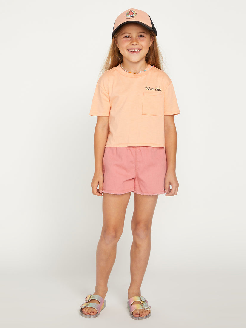 Girls Pocket Dial Tee - Melon (R3512301_MEL) [1]