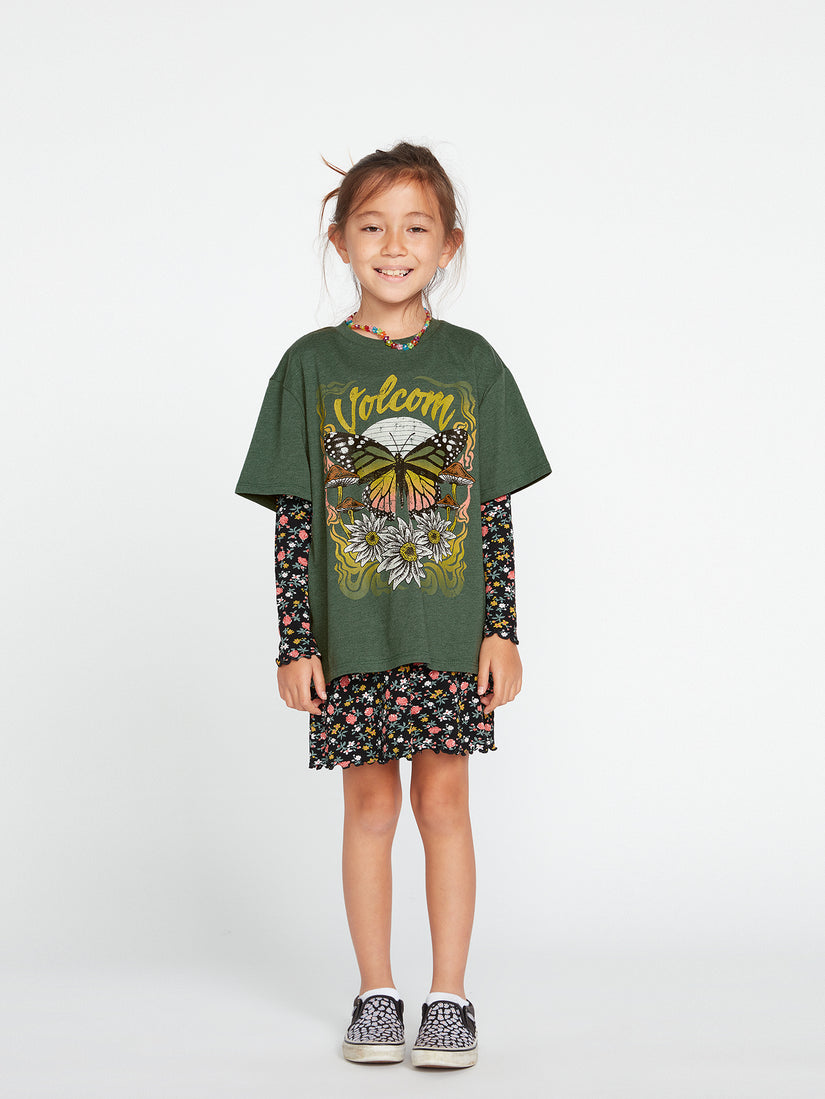 Girls Truly Stoked Boyfriend Short Sleeve Tee - Dark Pine (R3532202_DPN) [2]