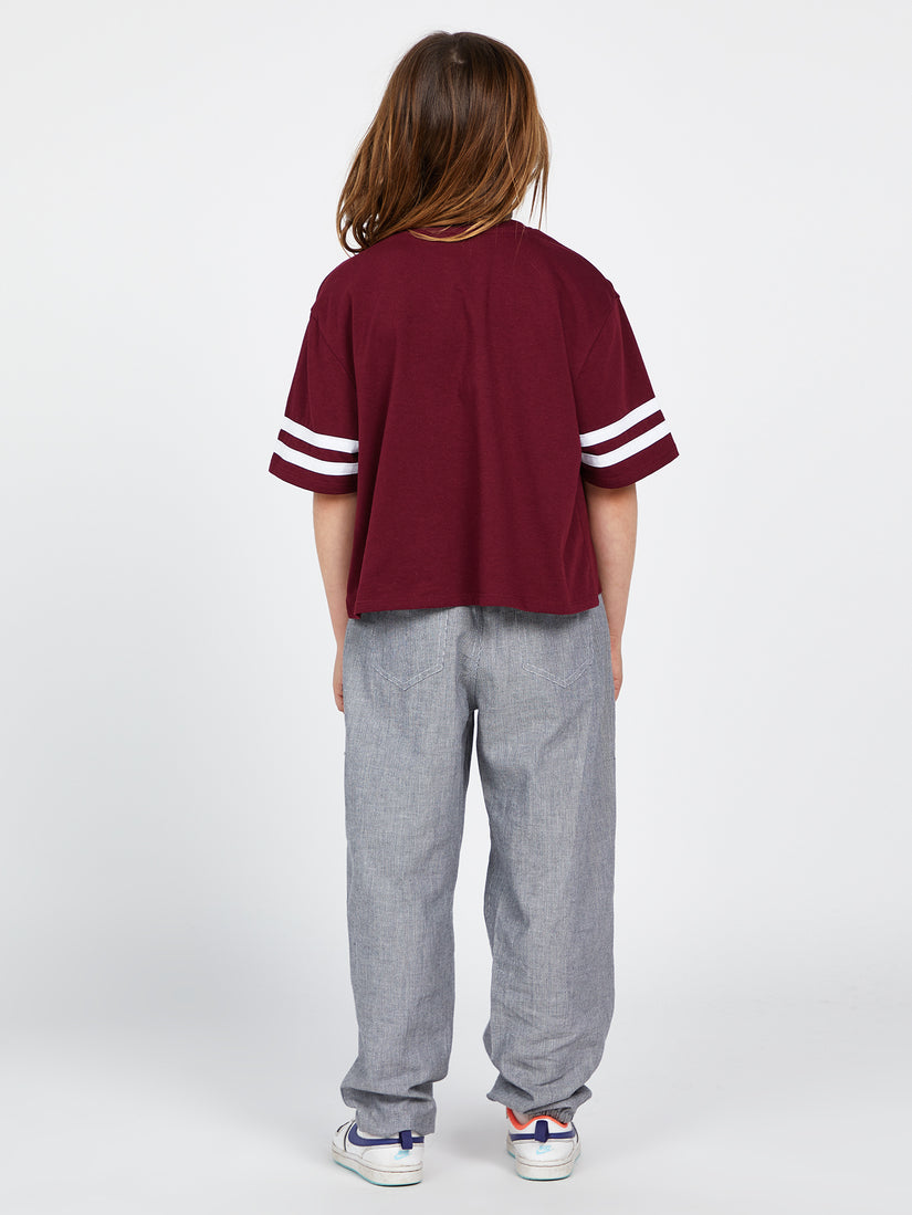 Girls Truly Stoked Short Sleeve Tee - Burgundy (R3542201_BUR) [3]