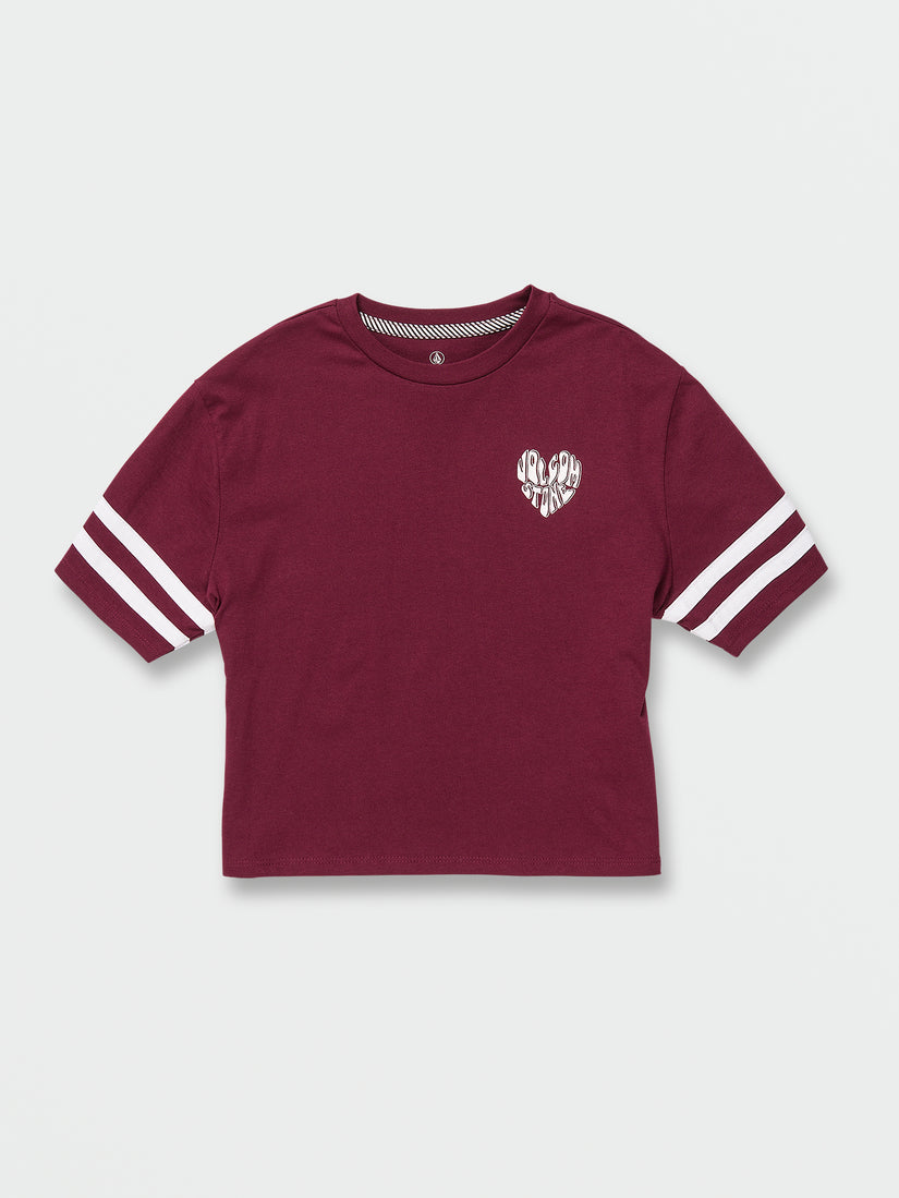 Girls Truly Stoked Short Sleeve Tee - Burgundy (R3542201_BUR) [4]