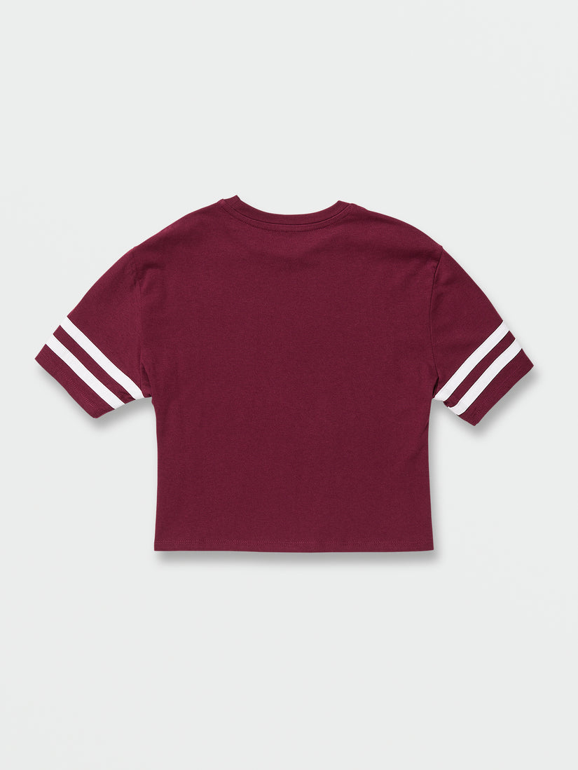 Girls Truly Stoked Short Sleeve Tee - Burgundy (R3542201_BUR) [5]