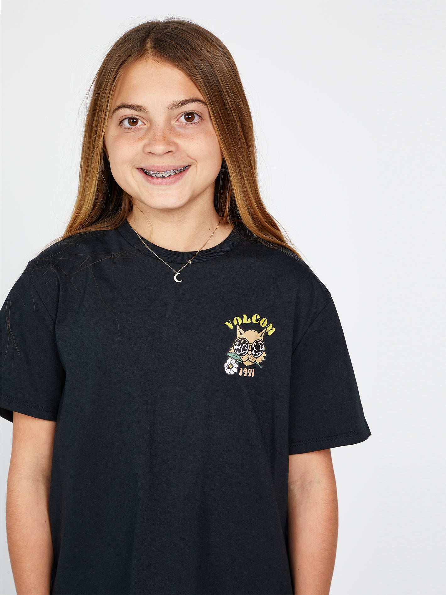 Girls Truly Stoked Short Sleeve Boyfriend Tee