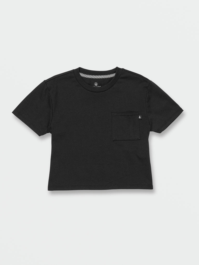 Girls Pocket Dial Short Sleeve Tee - Black (R3542203_BLK) [3]