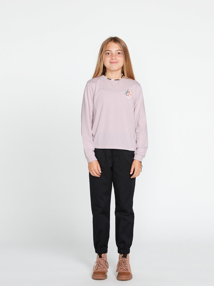 Girls Made From Stoke Long Sleeve Tee - Lavender (R3632200_LAV) [2]