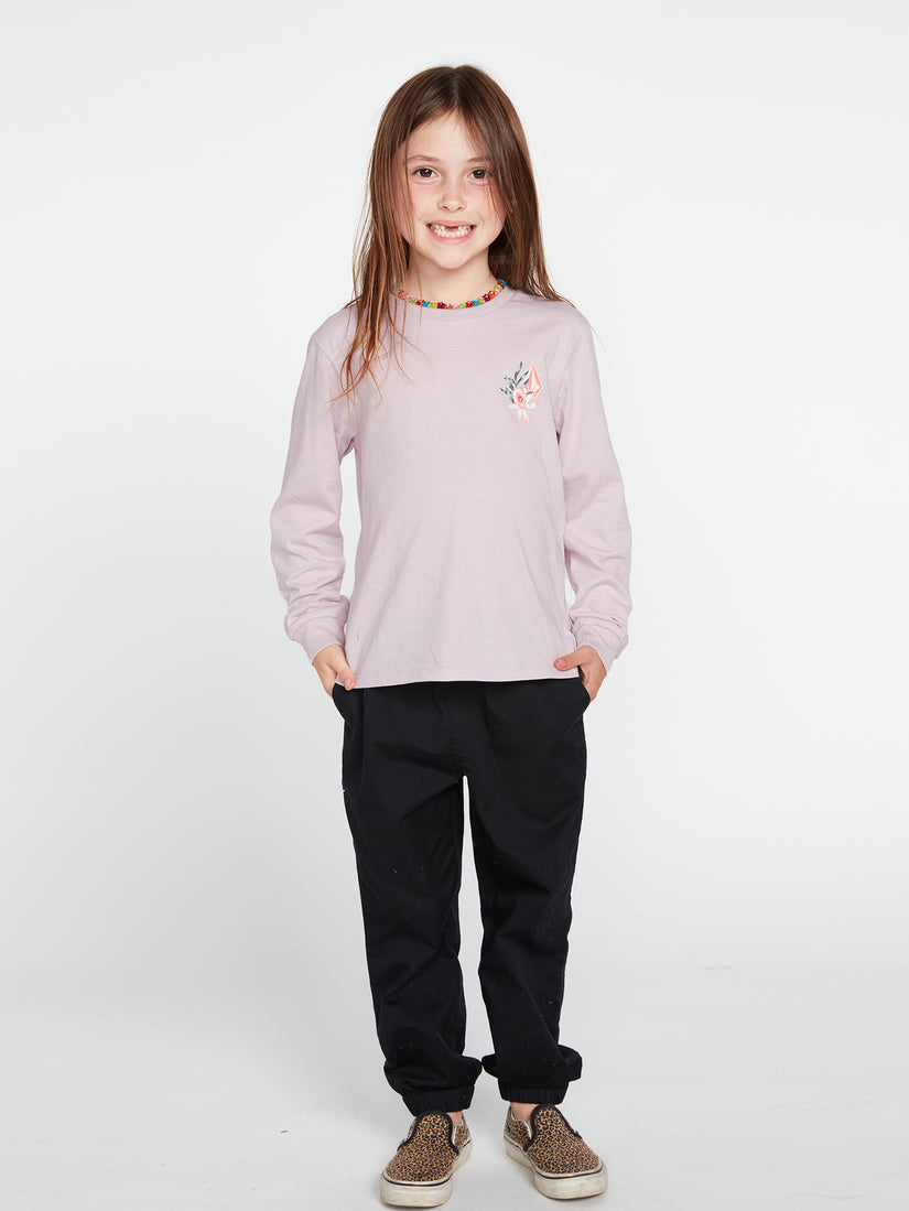 Girls Made From Stoke Long Sleeve Tee - Lavender (R3632200_LAV) [F]