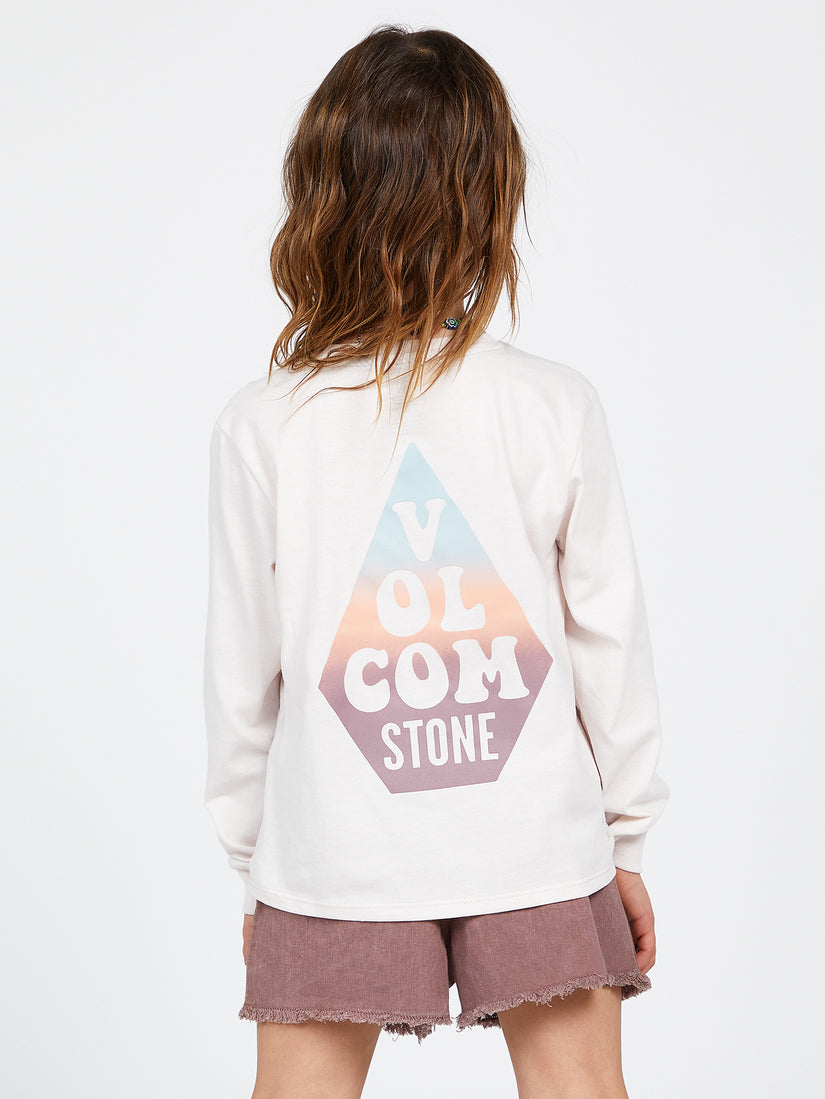 Girls Made From Stoke Long Sleeve Tee - Ash (R3642200_AGR) [B]