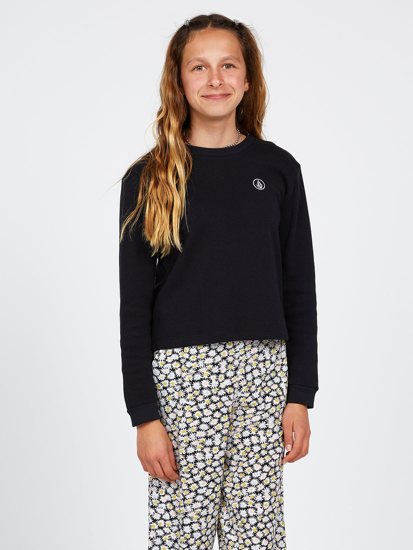 Girls Thermality Long Sleeve Tee - Black (R3642202_BLK) [1]