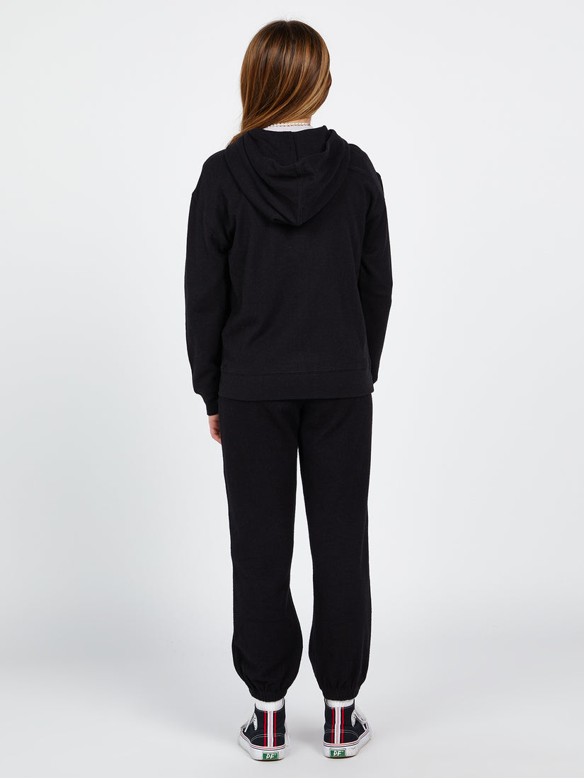 Girls Lived In Lounge Zip Up Hoodie - Black (R4812102_BLK) [5]