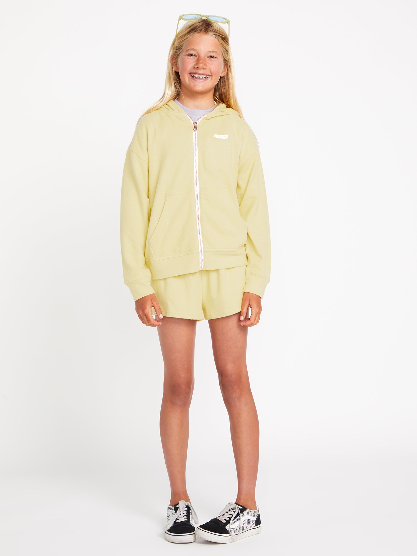 Girls zip fleece best sale