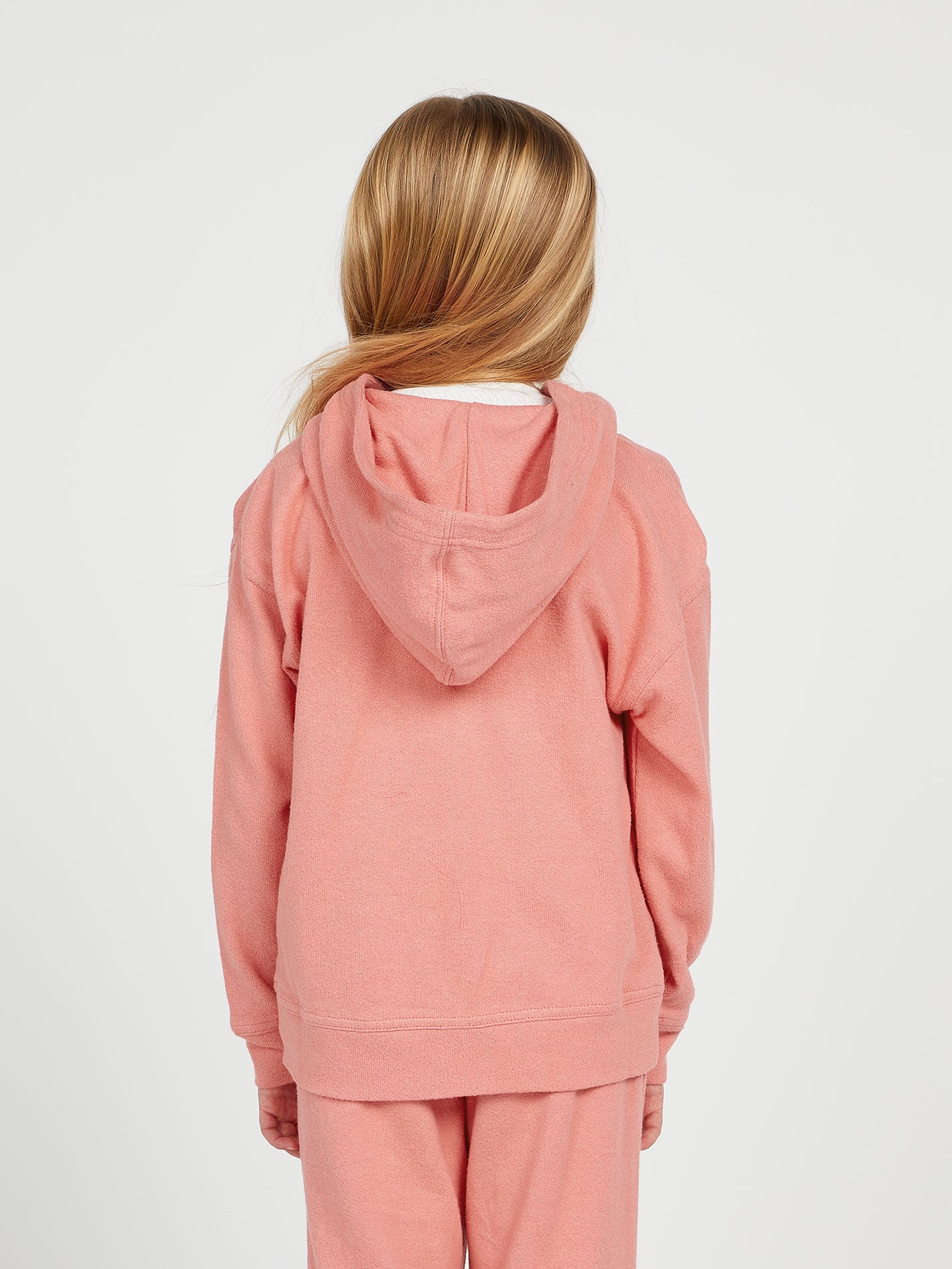 Girls Lived Lounge Zip Fleece - Light Mauve