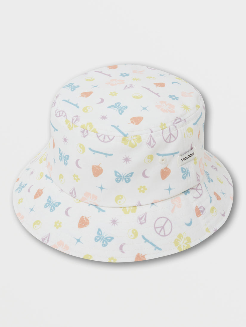 Girls Stickerbook Bucket Hat - Star White (S5522301_SWH) [F]