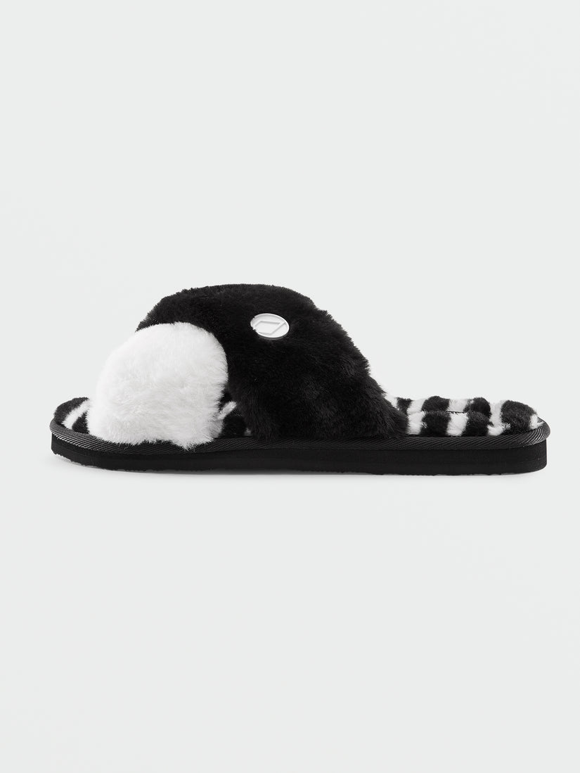 Lived in Lounge Slip Sandal - Black White