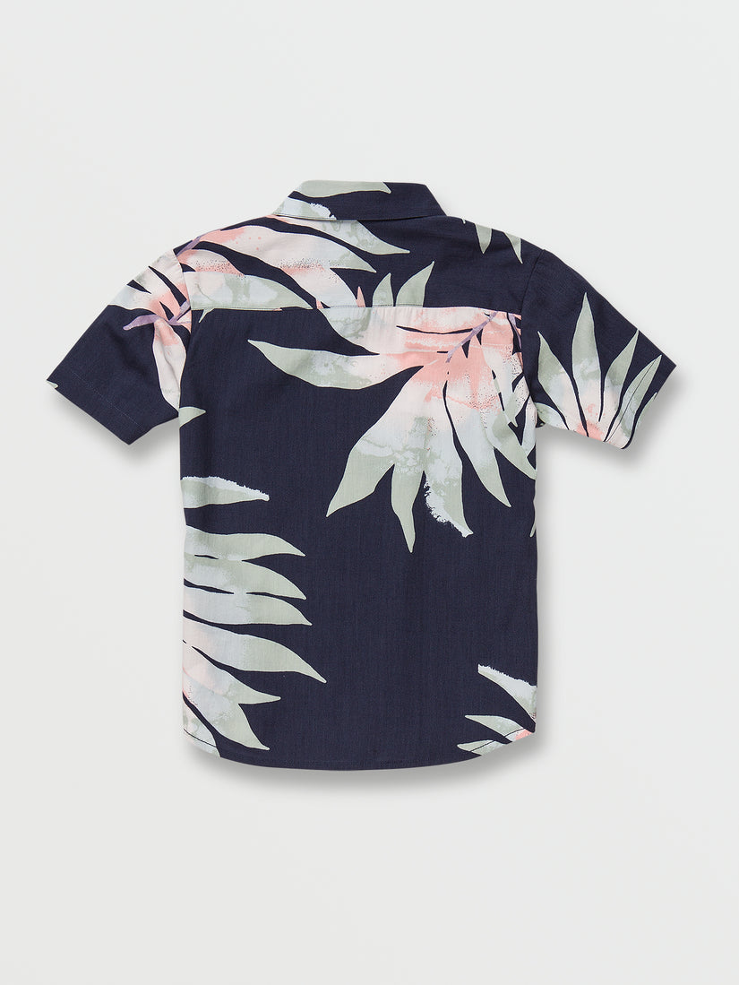 Little Boys Seeweed Short Sleeve Shirt - Navy (Y0442204_NVY) [B]