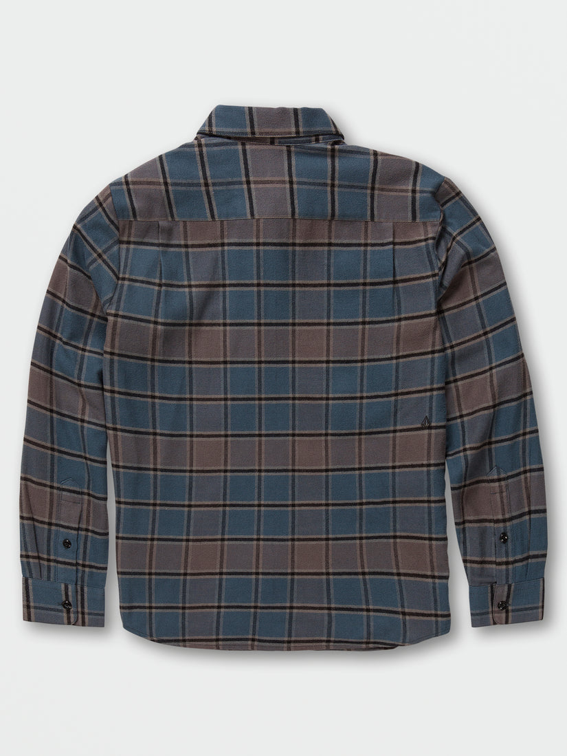 Little Boys Caden Plaid Long Sleeve Flannel - Marina Blue (Y0532203_MRB) [B]